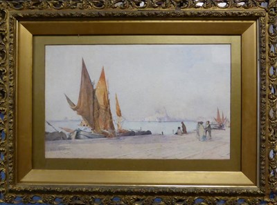 Lot 1076 - Paul Duverney (1866-1925) French, ";Venise";, signed and inscribed, watercolour, 28.5cm by 46cm