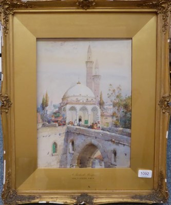 Lot 1092 - Noel Harry Leaver ARCA (1889-1951) ";A Turkish Mosque";, signed, watercolour, 36cm by 26cm