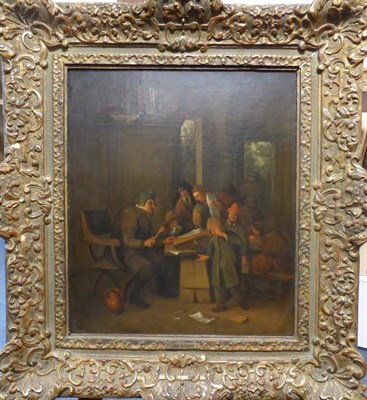 Lot 1116 - After Jan Steen (1626-1679) Schoolmaster in an interior, oil on canvas, 47cm by 40cm  The...