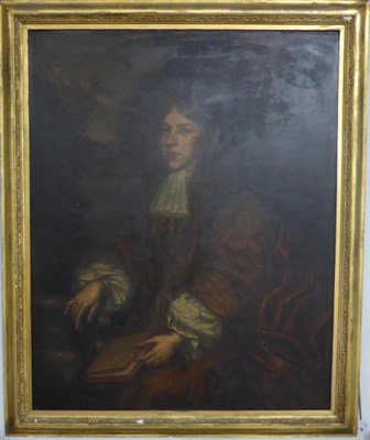 Lot 1134 - Follower of Sir Peter Lely (1645-1679) Portrait of a young gentleman seated at a table, three...