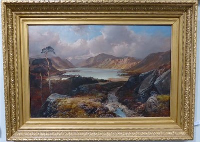 Lot 1142 - Clarence Roe (1850-1909) Highland landscape, signed, oil on canvas, 57cm by 88cm