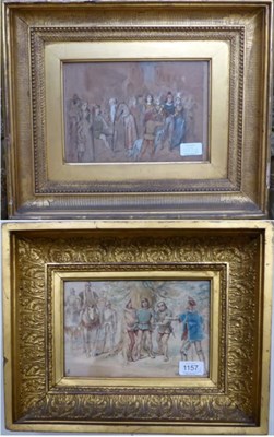 Lot 1157 - British School, in the style of William James Grant (19th century) Figurative medieval scene,...