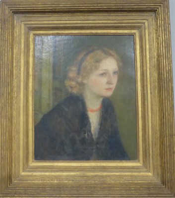 Lot 1159 - Philip Wilson Steer NEAC (1860-1942) "The Coral Necklace" - Portrait of a lady, head and shoulders