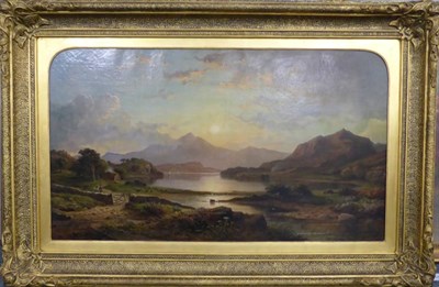 Lot 1166 - George F Buchanan (fl.1848-1864) Loch Katrine, signed and dated 1853, oil on canvas, 59cm by...