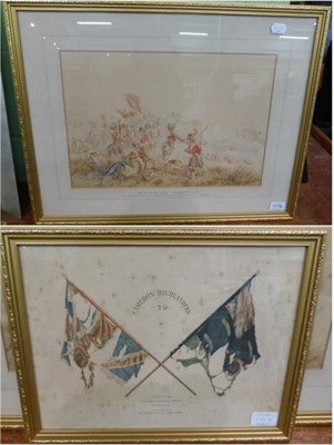 Lot 1176 - Orlando Norie (1832-1901) The Battle of the Alma, 1854, the 79th Cameron Highlanders Regiment...