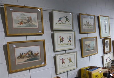 Lot 1184 - A set of four early 19th century hand coloured sporting prints published by H. Humphrey...