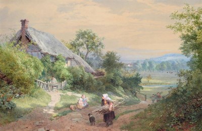 Lot 1190 - John Henry Mole VPRI (1814-1886) ";On the Arun, Sussex";, signed and dated 1866, watercolour...