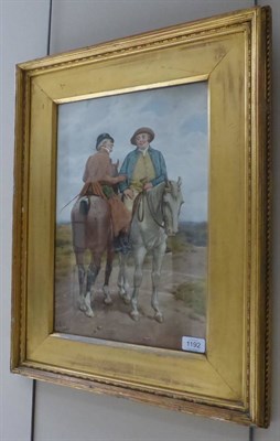 Lot 1192 - John Dawson Watson (1832-1892) 'A Good Story', initialled and dated 1889, watercolour...