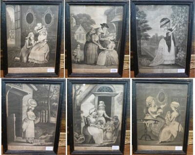 Lot 1199 - A set of six late 18th Century mezzotints, published by R. Sayer and J. Bennett, comprising Country