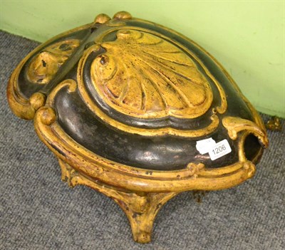 Lot 1206 - A cast iron coal box in the form of a scarab beetle