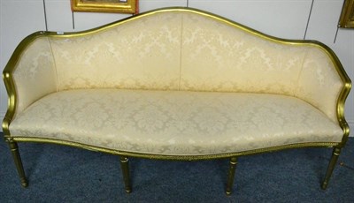 Lot 1330 - A 19th century French canape, 196cm wide