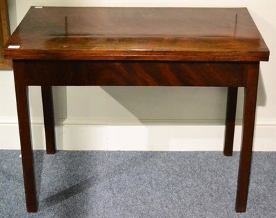 Lot 1346 - A mahogany fold over table