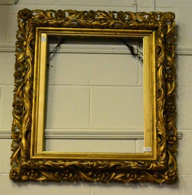 Lot 1436 - Giltwood Florentine picture frame, 80cm wide by 87cm high