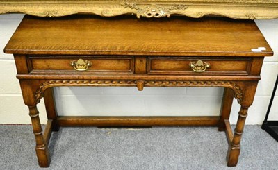 Lot 1442 - A Titchmarsh & Goodwin two drawer hall table