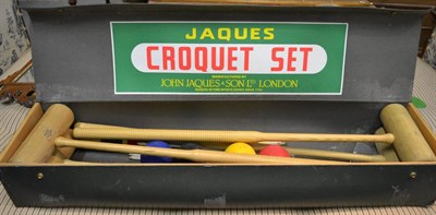 Lot 1519 - A Jacques croquet set