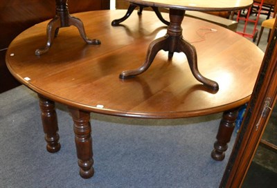 Lot 1555 - A large pair of mahogany country house D-end tables