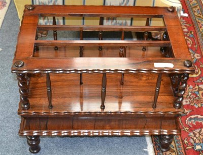 Lot 1603 - An early Victorian rosewood Canterbury