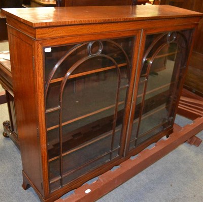 Lot 1632 - #An Edwardian satinwood display cabinet on splayed feet