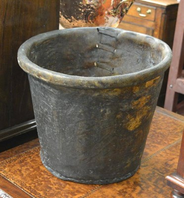 Lot 1646 - A pigskin bucket