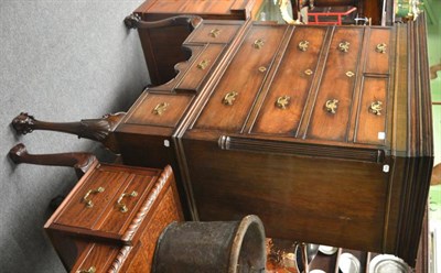 Lot 1647 - An 18th century and part mahogany chest on stand