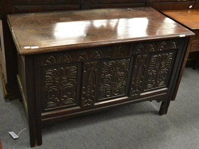 Lot 1655 - An oak coffer, late 17th century