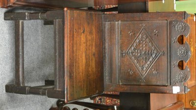 Lot 1675 - A late 17th/early 18th century oak chair, probably Lancashire