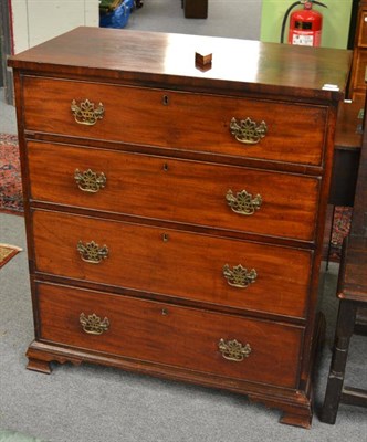 Lot 1676 - ^A George III mahogany chest, circa 1770