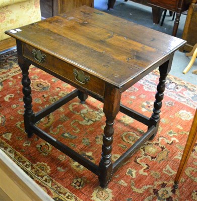 Lot 1704 - ^An oak side table, part late 17th century