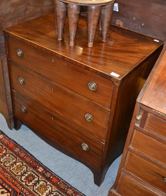 Lot 1717 - ^A George III mahogany chest, circa 1790