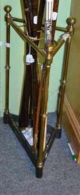 Lot 1805 - A brass umbrella stand