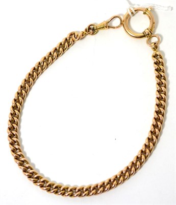 Lot 53 - A graduated albert chain with two clips, length 32.5cm