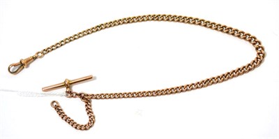 Lot 71 - A 9ct gold watch chain, each link stamped 375, 23g.